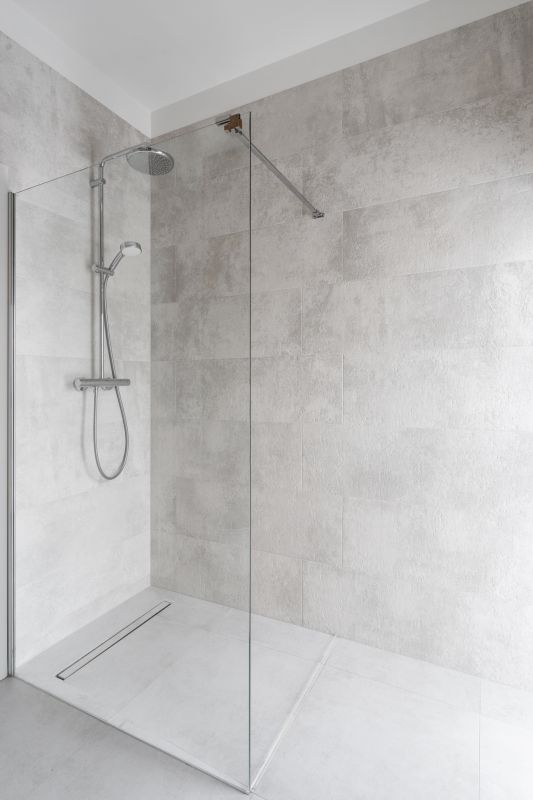 Contemporary Walk-In Shower with Glass Enclosure